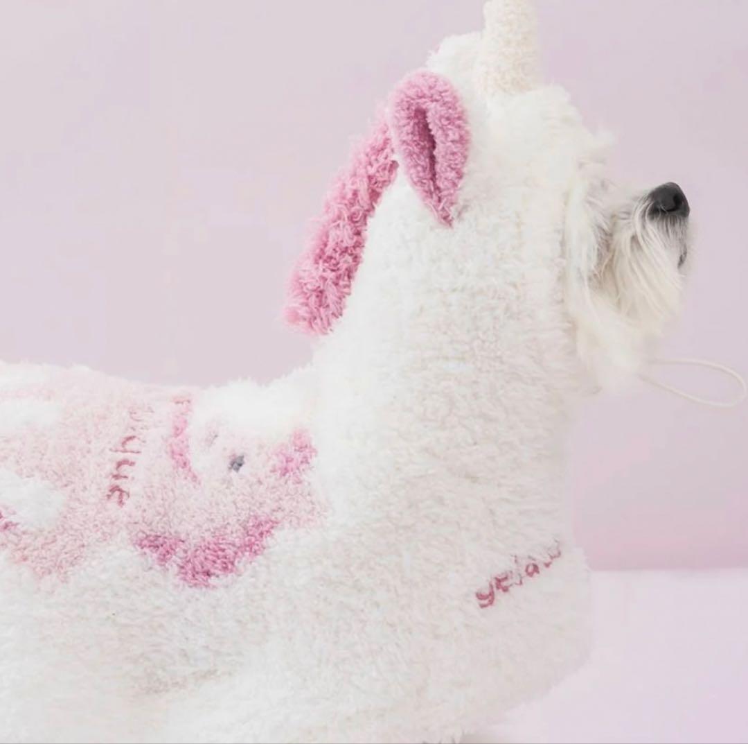 ジェラートピケ　【CAT&DOG】 ジェラートユニコーンケープ　ホワイトS