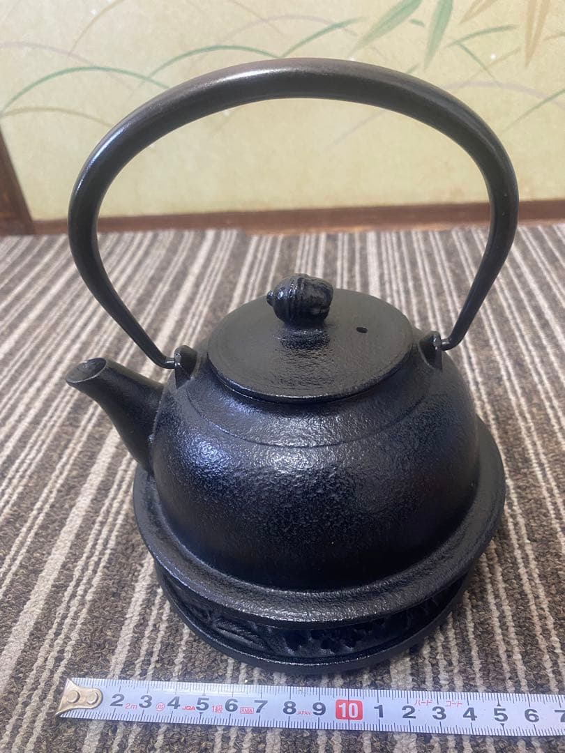 日本製　未使用　保管品　鉄瓶 急須 南部鉄器 茶道具茶器 金属工芸 鉄器 アンテ