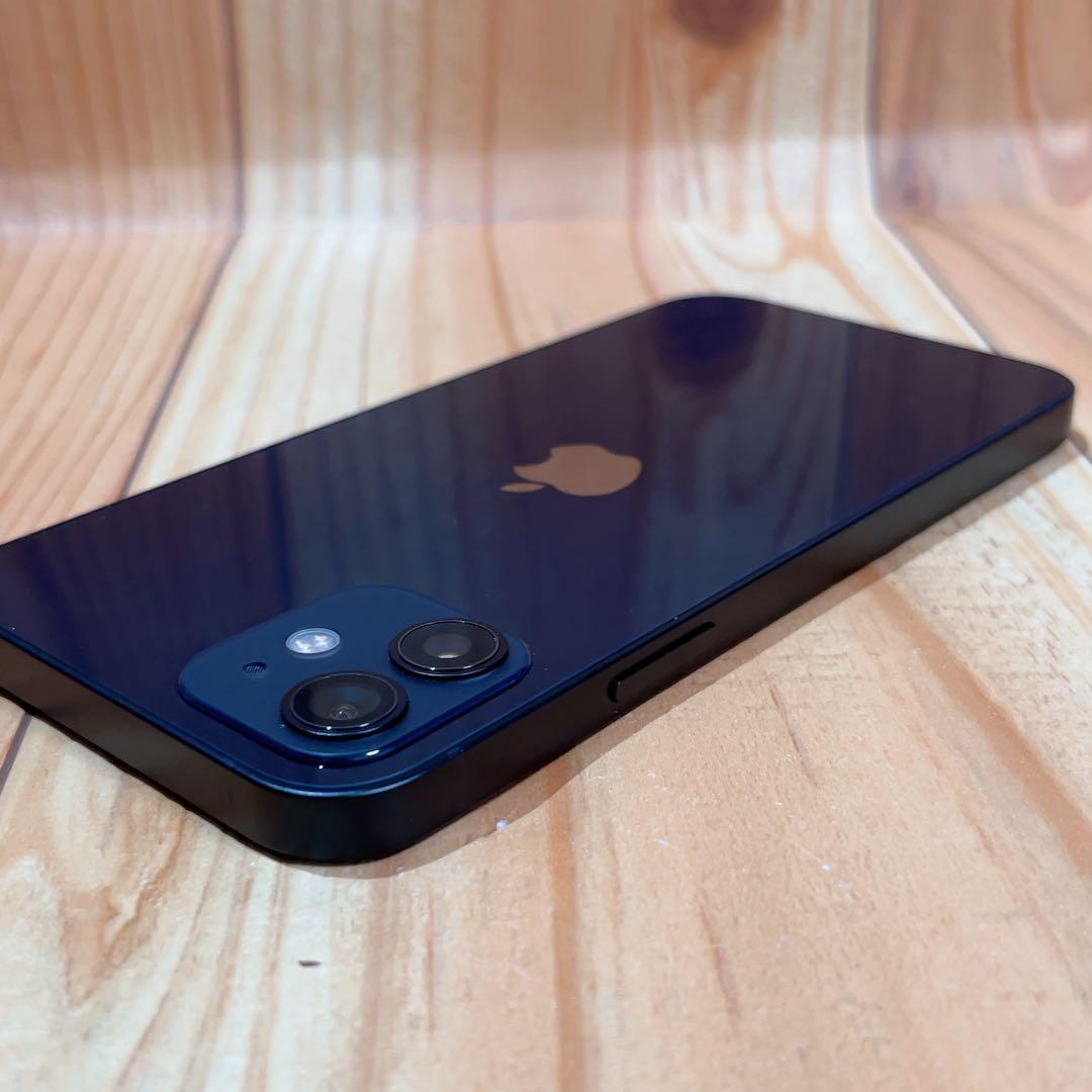 SIMフリー 本体 iPhone 12 128GB 118 ブラック 電池交換済