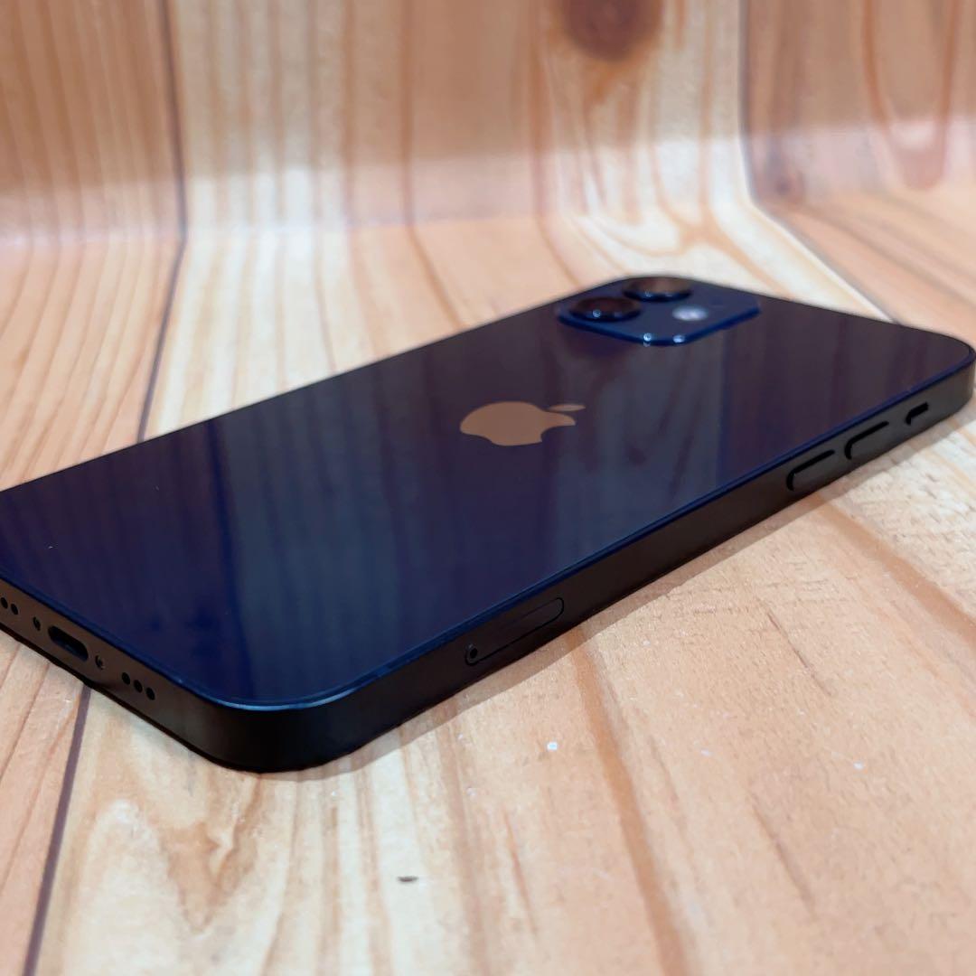 SIMフリー 本体 iPhone 12 128GB 118 ブラック 電池交換済