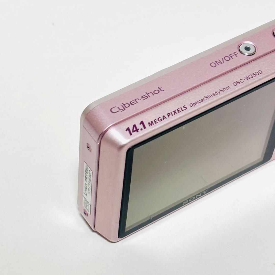 SONY デジカメ　Cyber-shot DSC-W350D ピンク　コンデジ