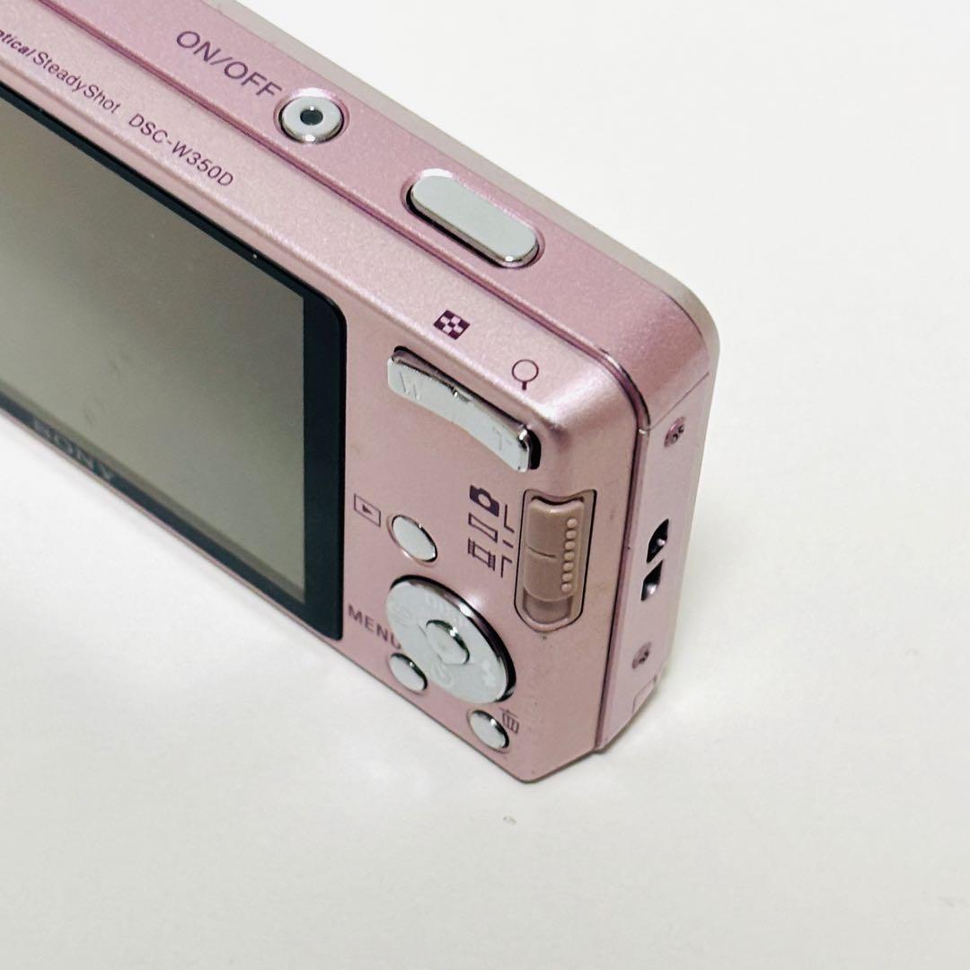 SONY デジカメ　Cyber-shot DSC-W350D ピンク　コンデジ