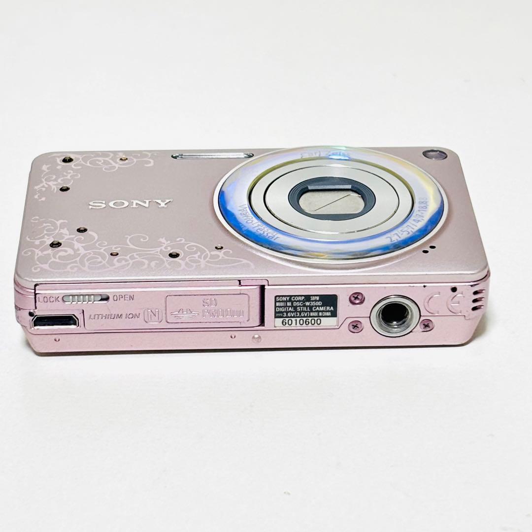 SONY デジカメ　Cyber-shot DSC-W350D ピンク　コンデジ