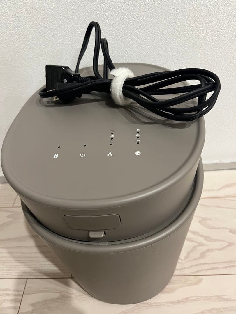 プラスマイナスゼロ スチーム式 加湿器H220 ブラウングレー