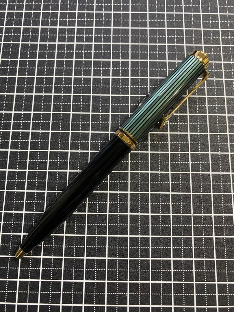 PELIKAN SOUVERAN K600 GREEN STRIPE ボールペン