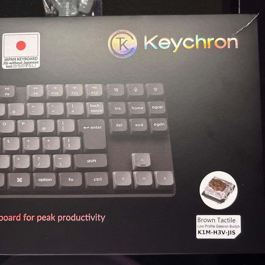 Keychron K1 max 日本語配列 かななし 茶軸
