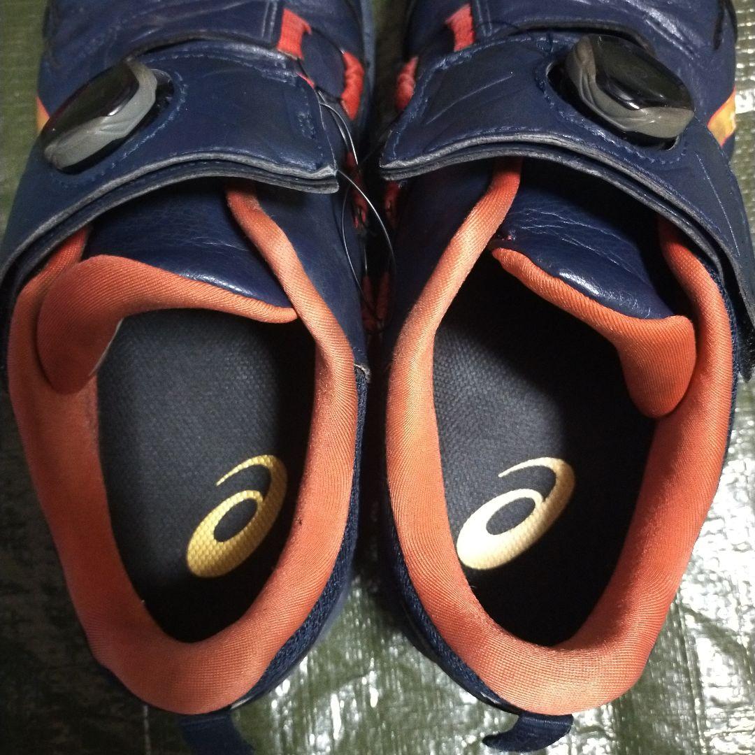 アシックス安全靴　CP307 BOAネイビー/オレンジ26cm