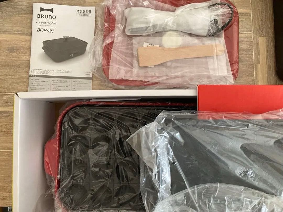 新品　BRUNO コンパクトホットプレート BOE021 レッド