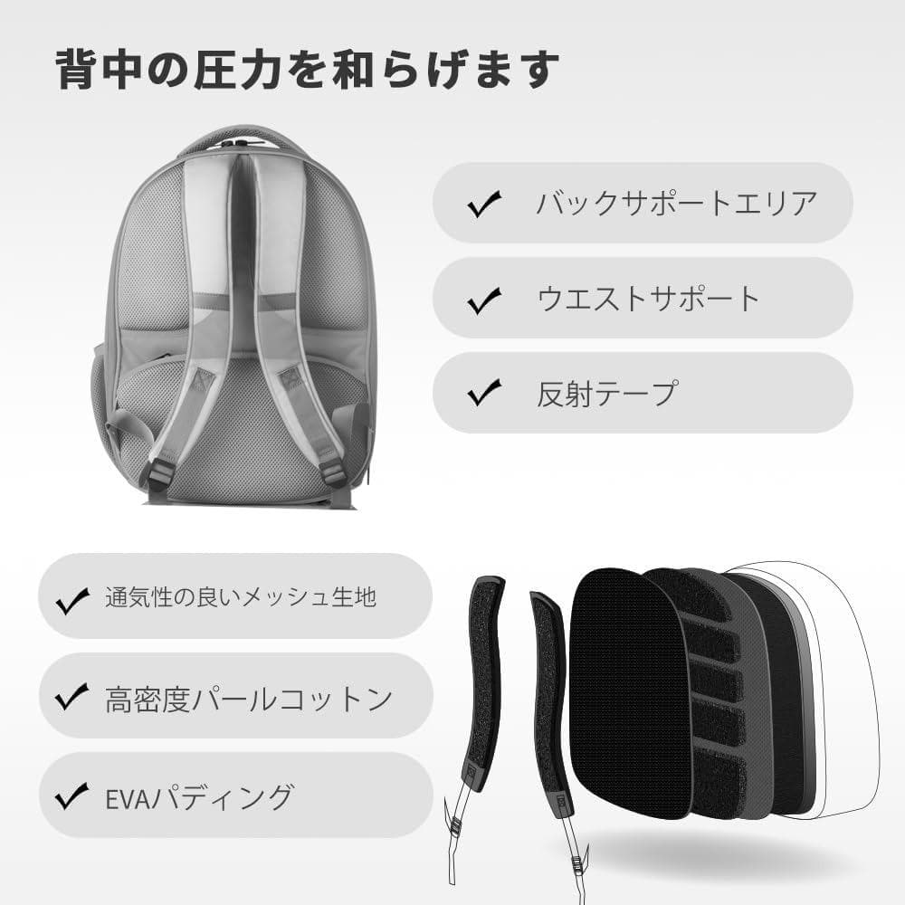 猫用キャリーバッグ ペット 通気性 飛び出し防止機能を備え 内蔵ライト 人間工学