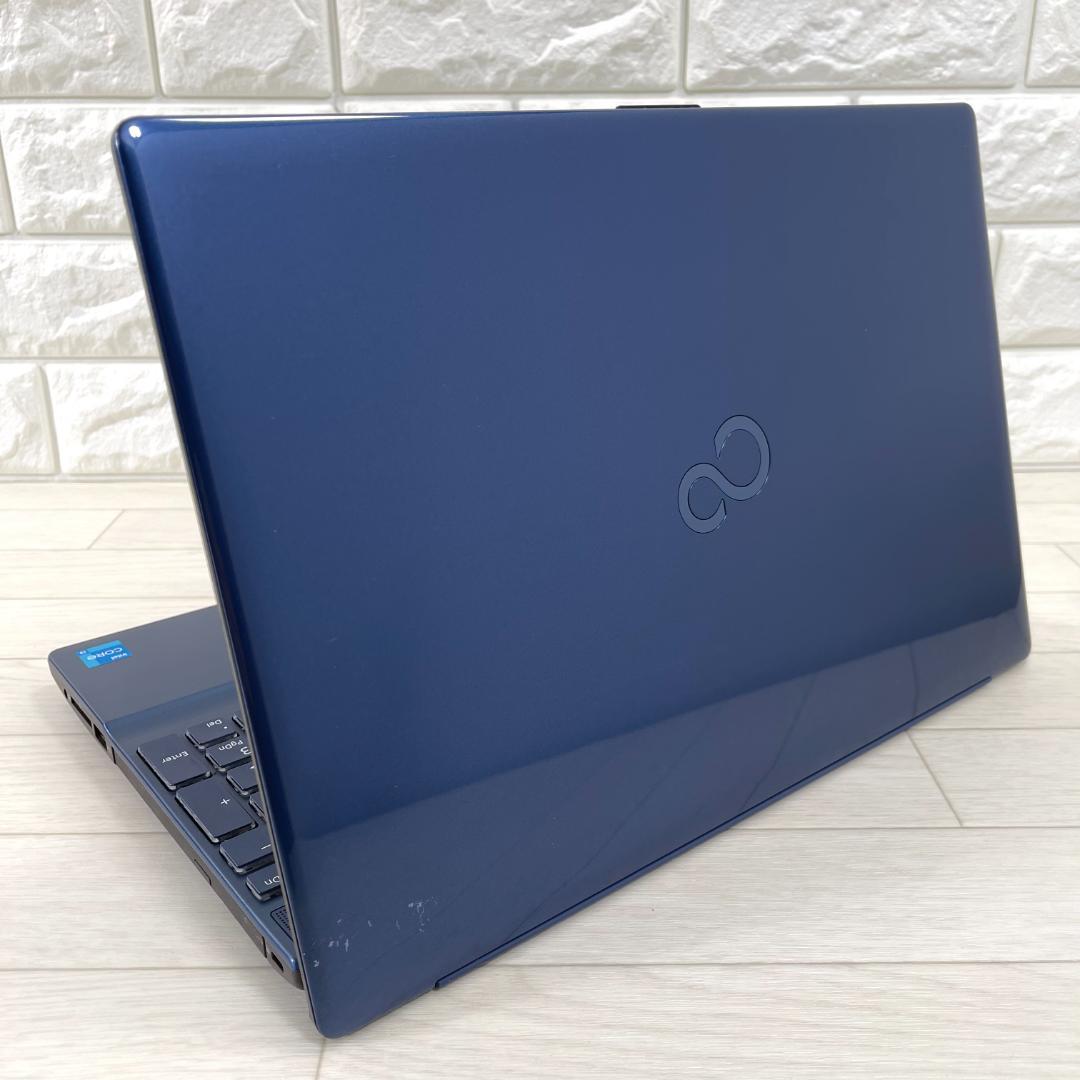 富士通 第11世代 i3 高速SSD512 メモリ8 オフィス ノートパソコン