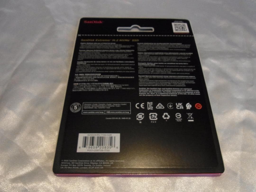 新品未使用　SanDisk Extreme M.2 NVMe SSD 1TB