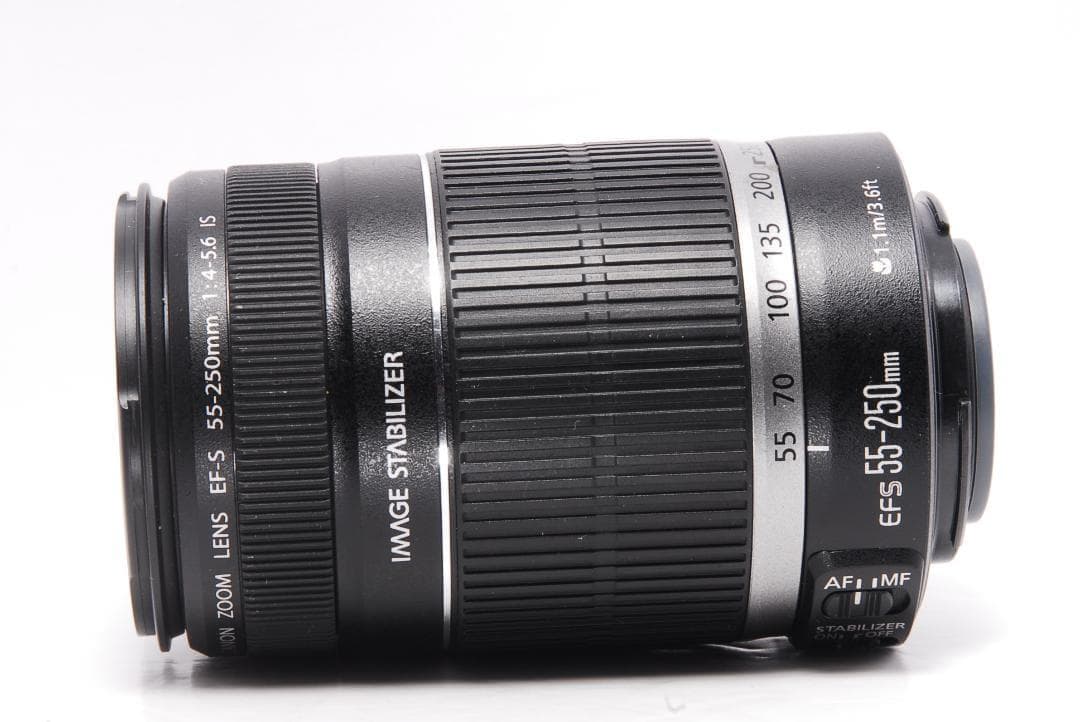 動作良好 望遠レンズ Canon EF-S 55-250mm F4-5.6 IS