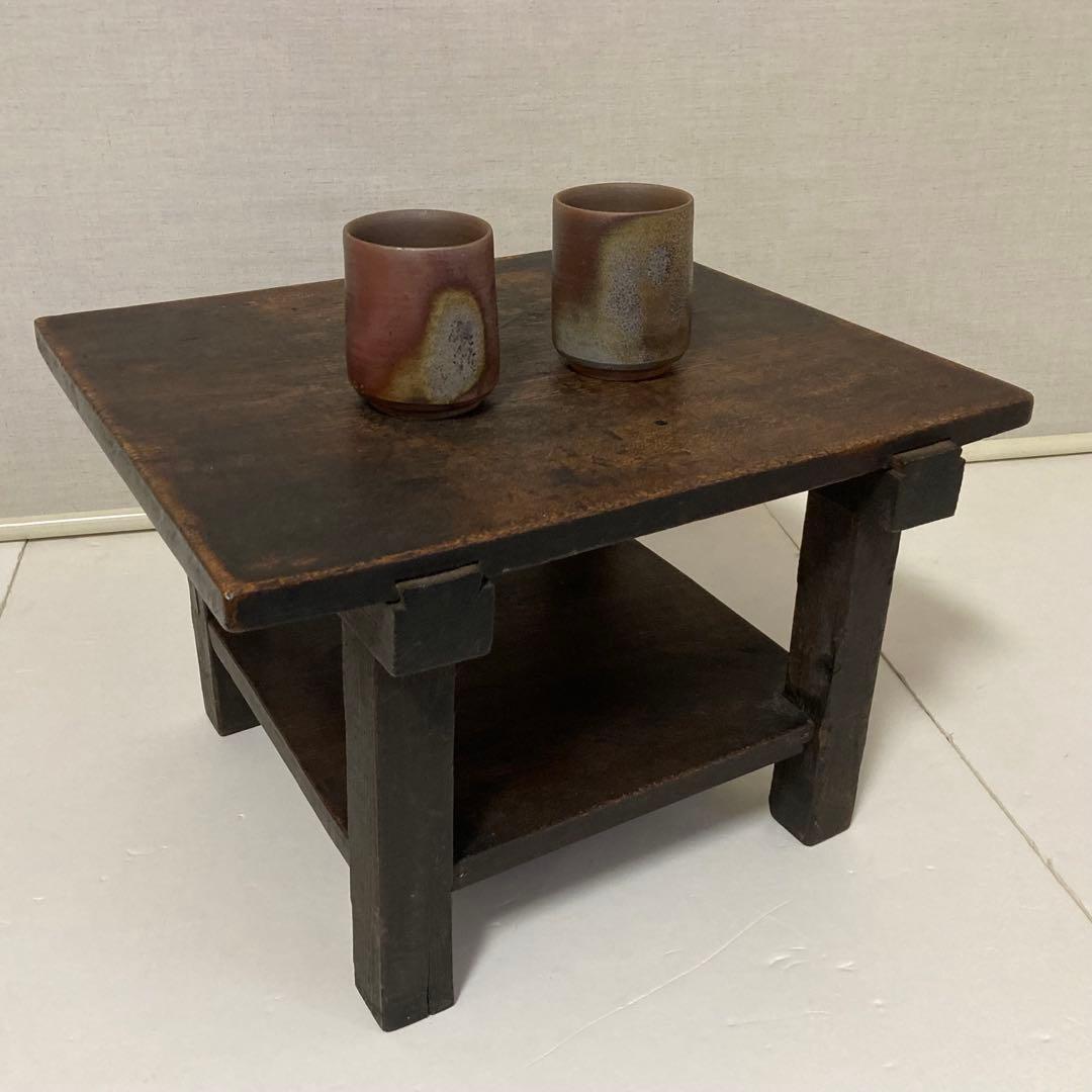 備前焼 湯呑み 茶器 カップ 2点 陶器 陶芸 和風 工芸品 レトロ