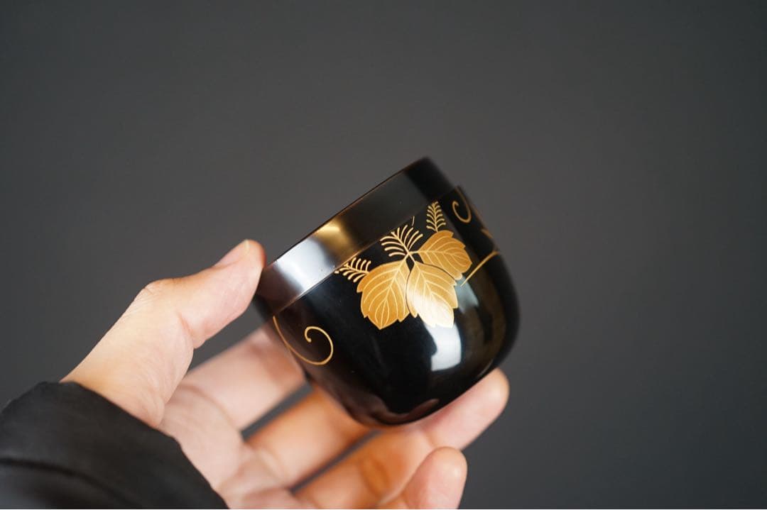輪島塗 桐蒔絵 棗 共箱 茶道具