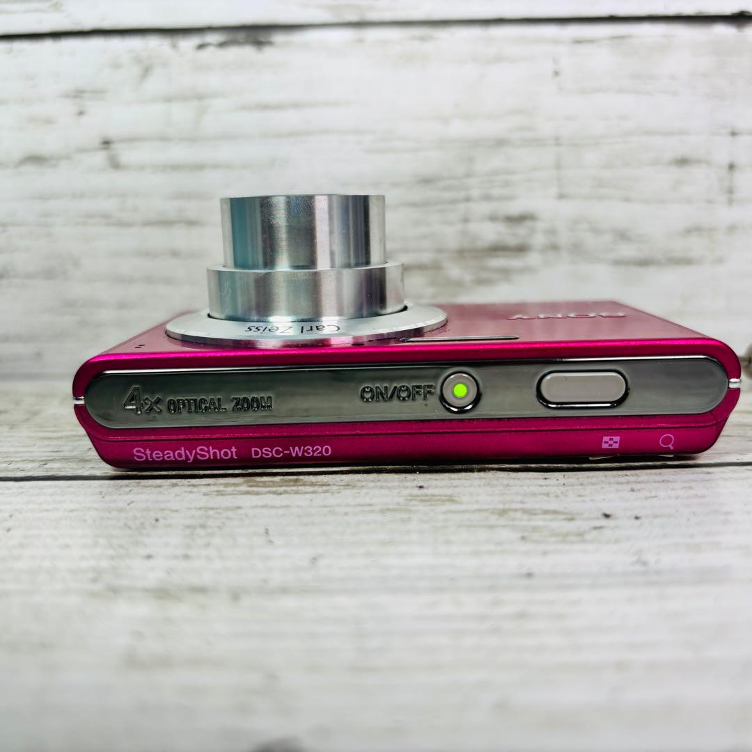 【動作良好】SONYデジタルカメラCyber-shot DSC-W320 ピンク