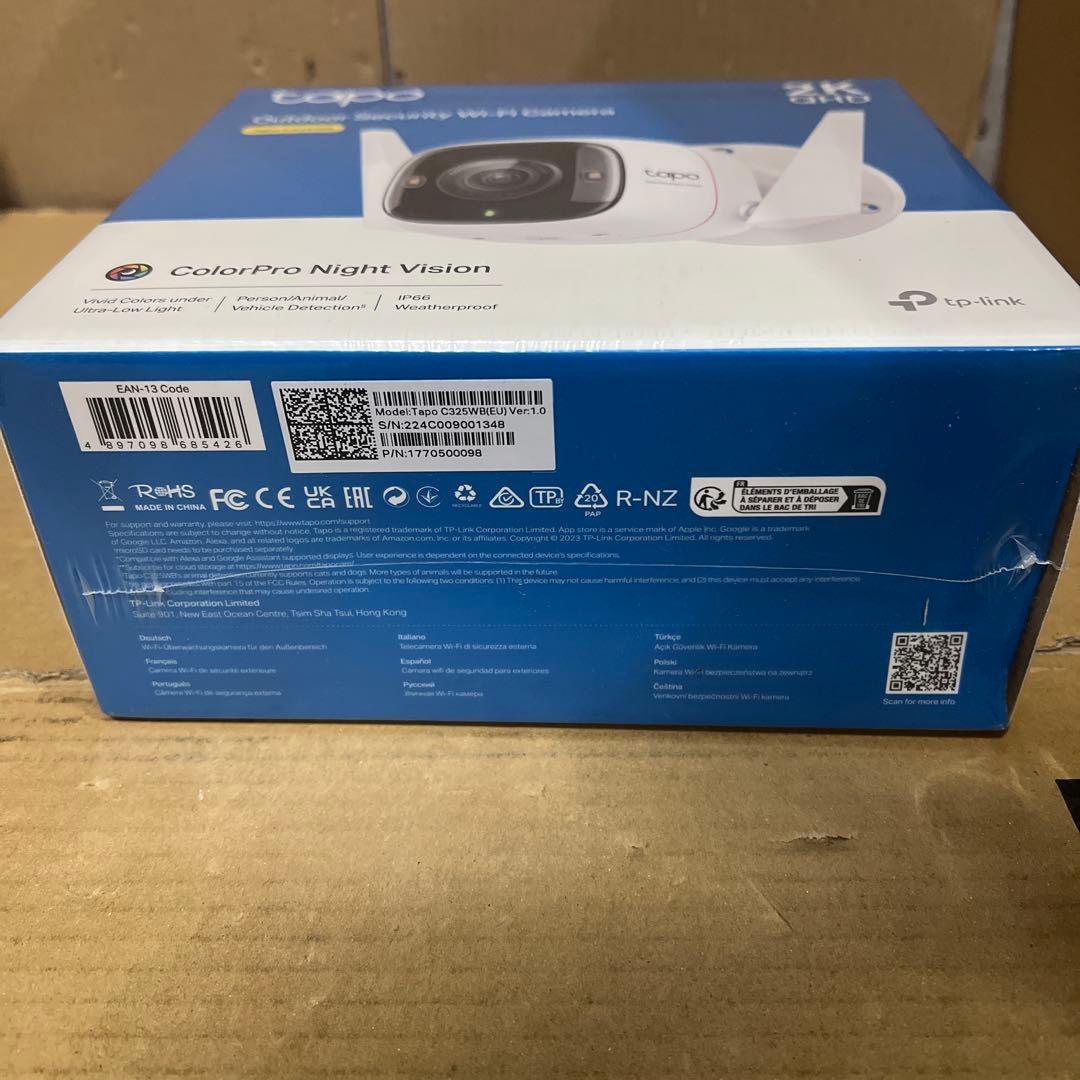 TP-Link Tapo WiFi ネットワークカメラ 防犯カメラ C325WB