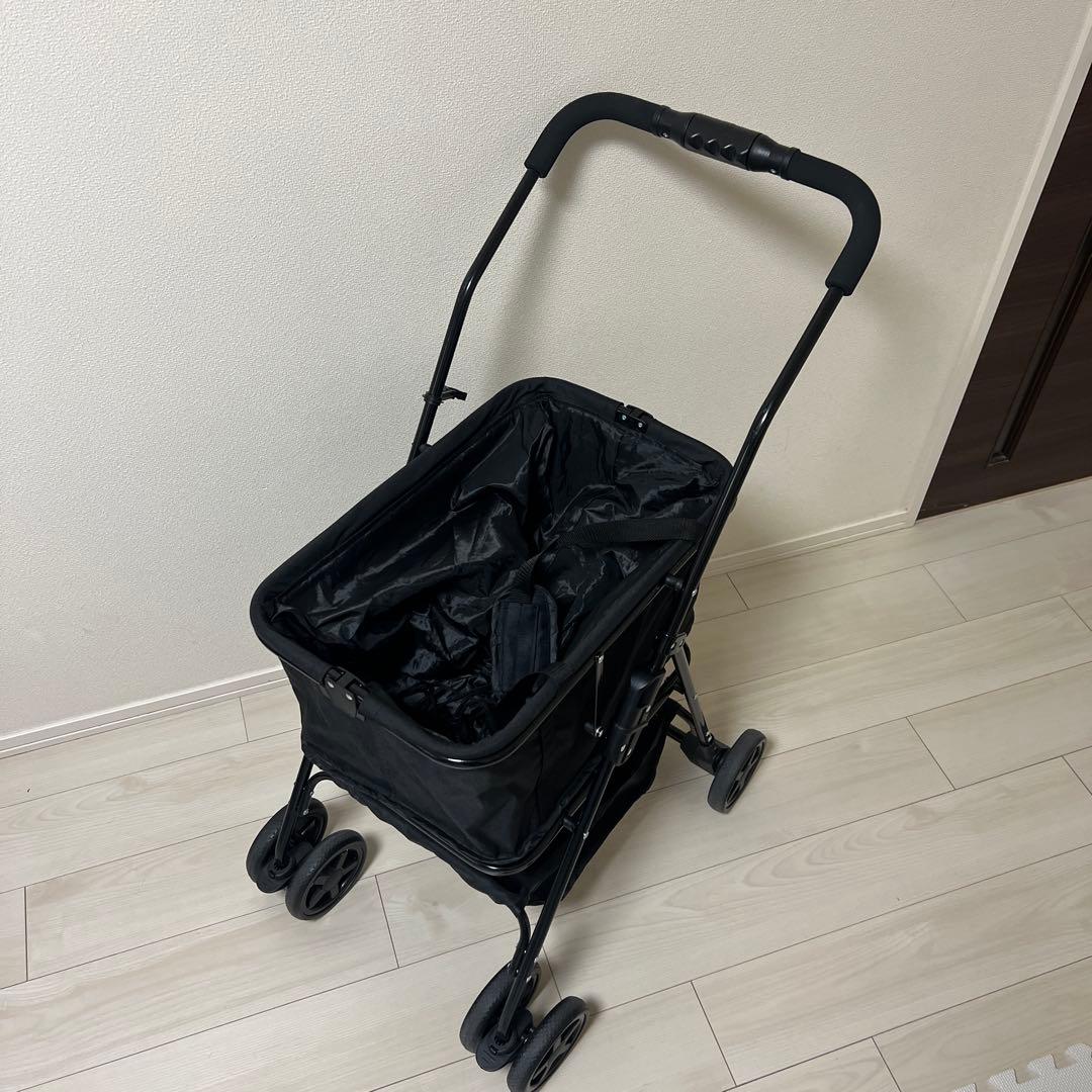 ショッピングカート　折りたたみ　折りたたみ式　ブラック　美品
