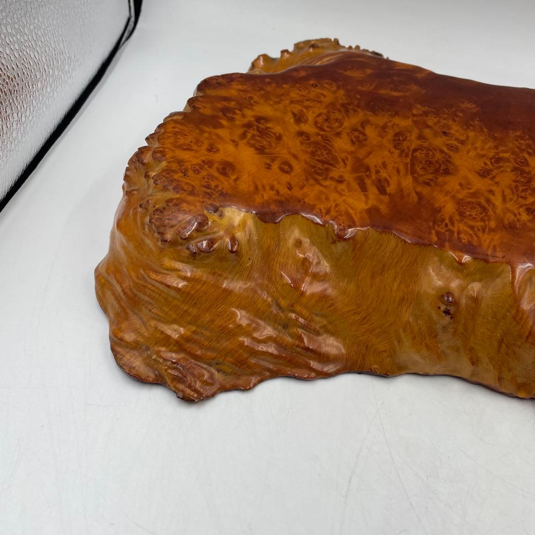 玉杢 花台 飾り台 敷板 3500g