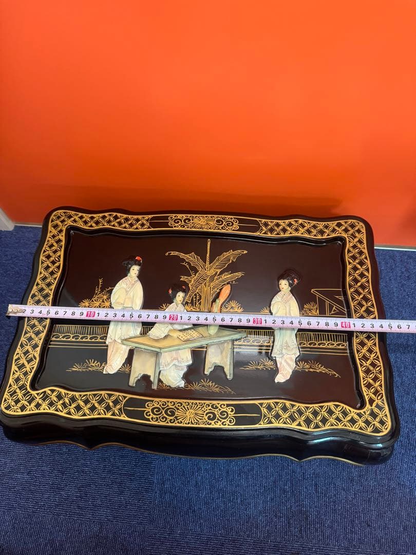 1590 螺鈿花台　石細工　金蒔絵　時代物