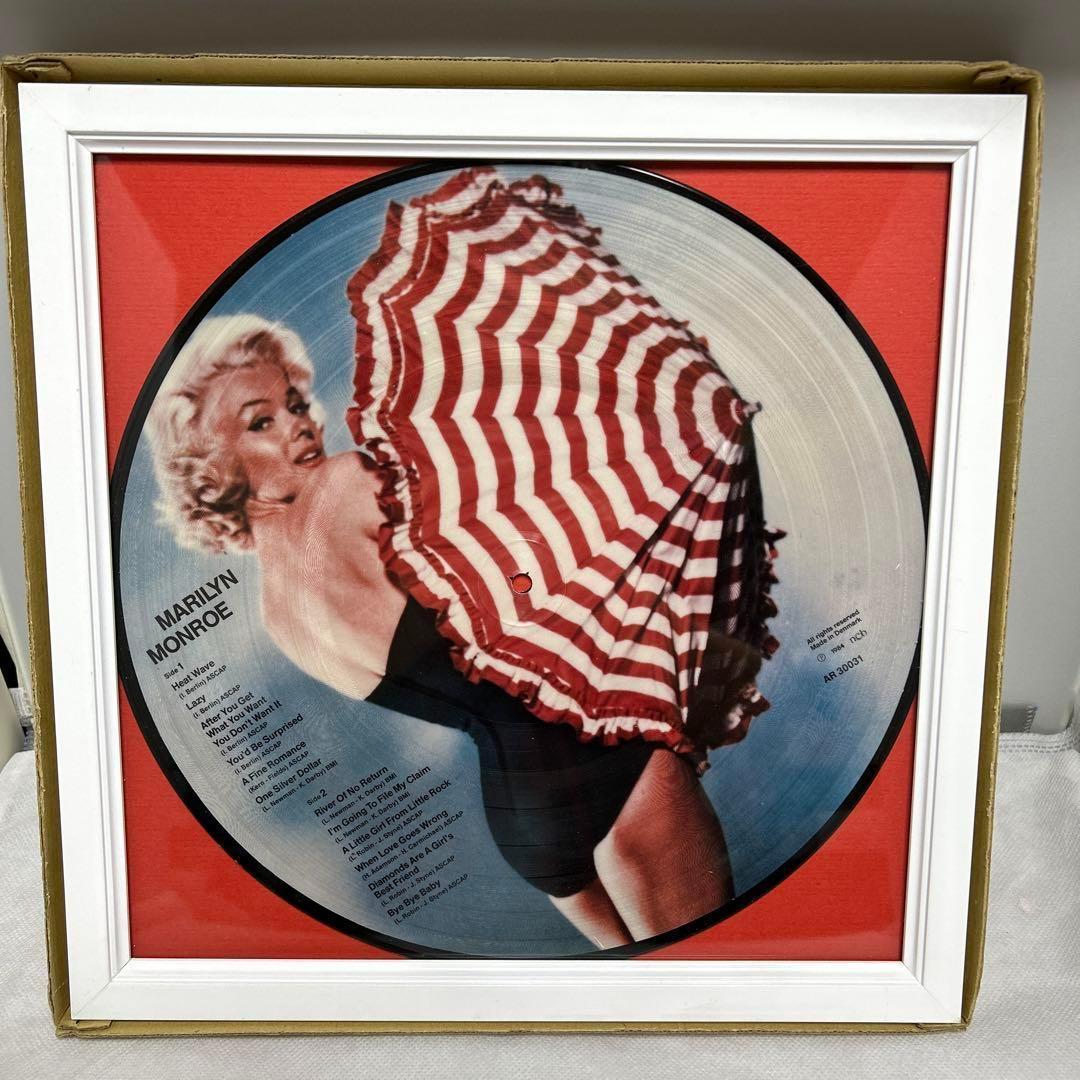 マリリン・モンロー　額入　レコード【長期保管品】