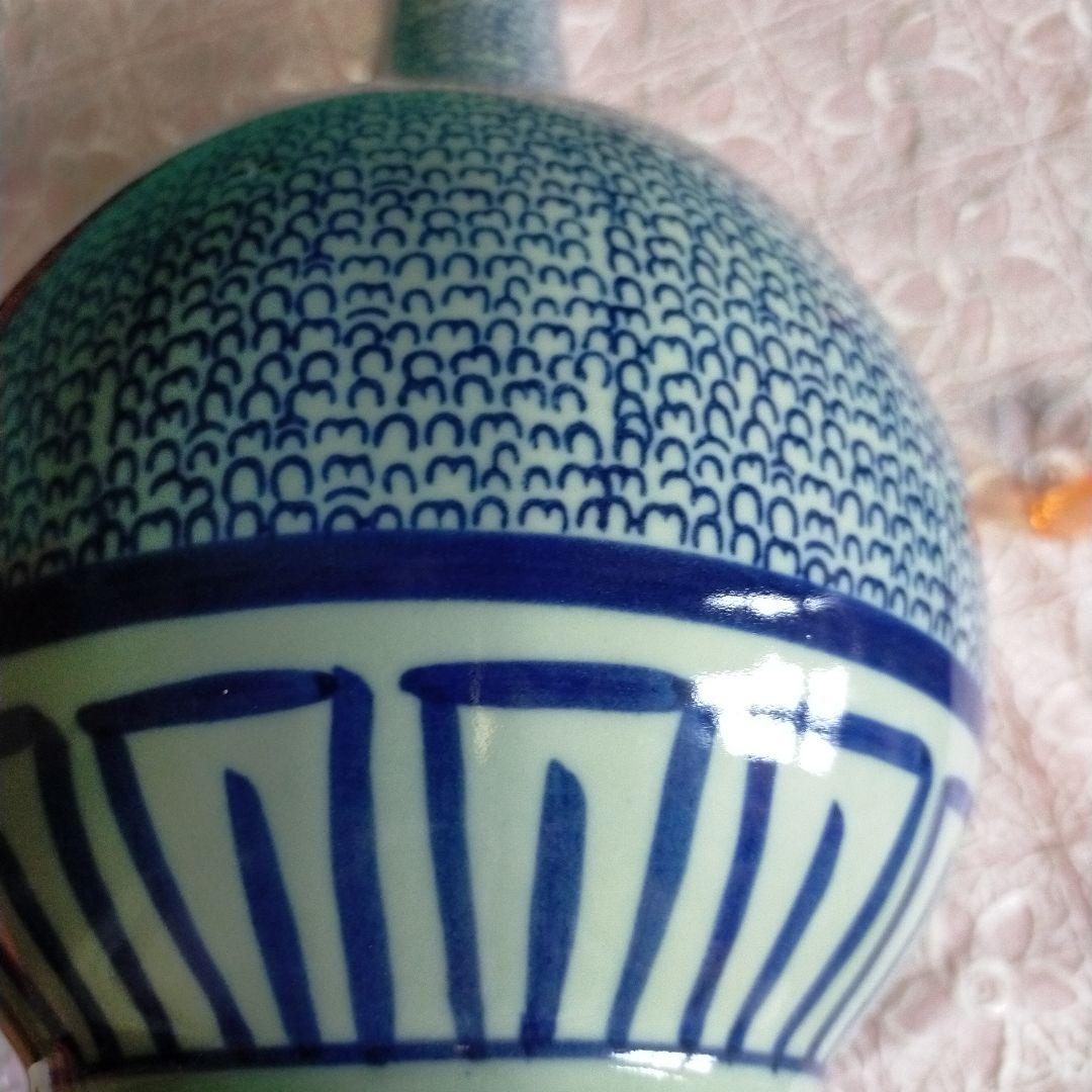 有田焼・古伊万里焼・微塵唐草模様・大徳利