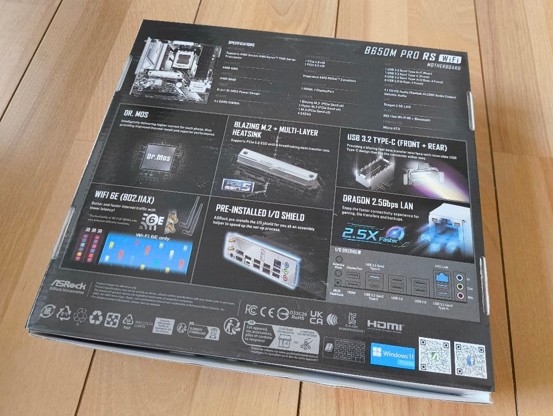ASRock B650M PRO RS WiFi マザーボード 訳あり