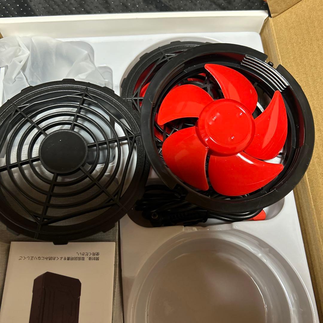 新品未開封品 ファンバッテリーセット 30000mAh大容量＆ソーラーパネル搭載