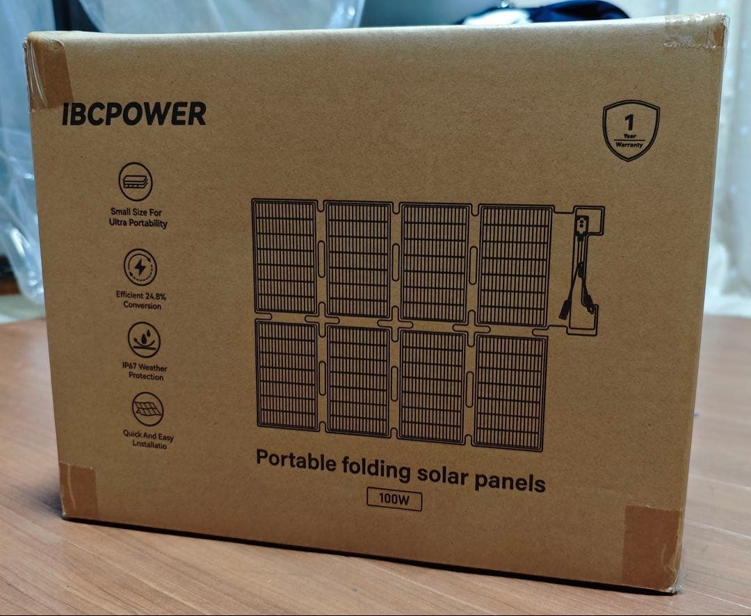 新品 IBCPOWER 100W 折りたたみ式 ソーラーパネル DJI対応