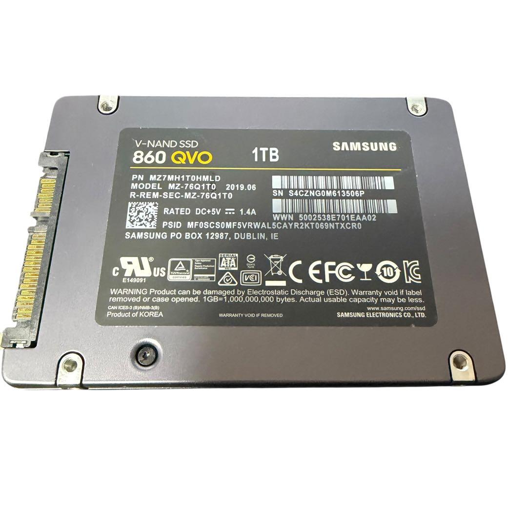 【動作OK】Samsung 860 QVO 1TB SSD