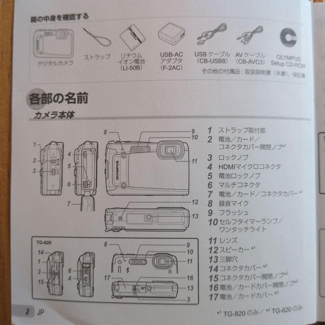 OLYMPUS Tough TG-620 コンパクトデジタルカメラ　防水・耐衝撃