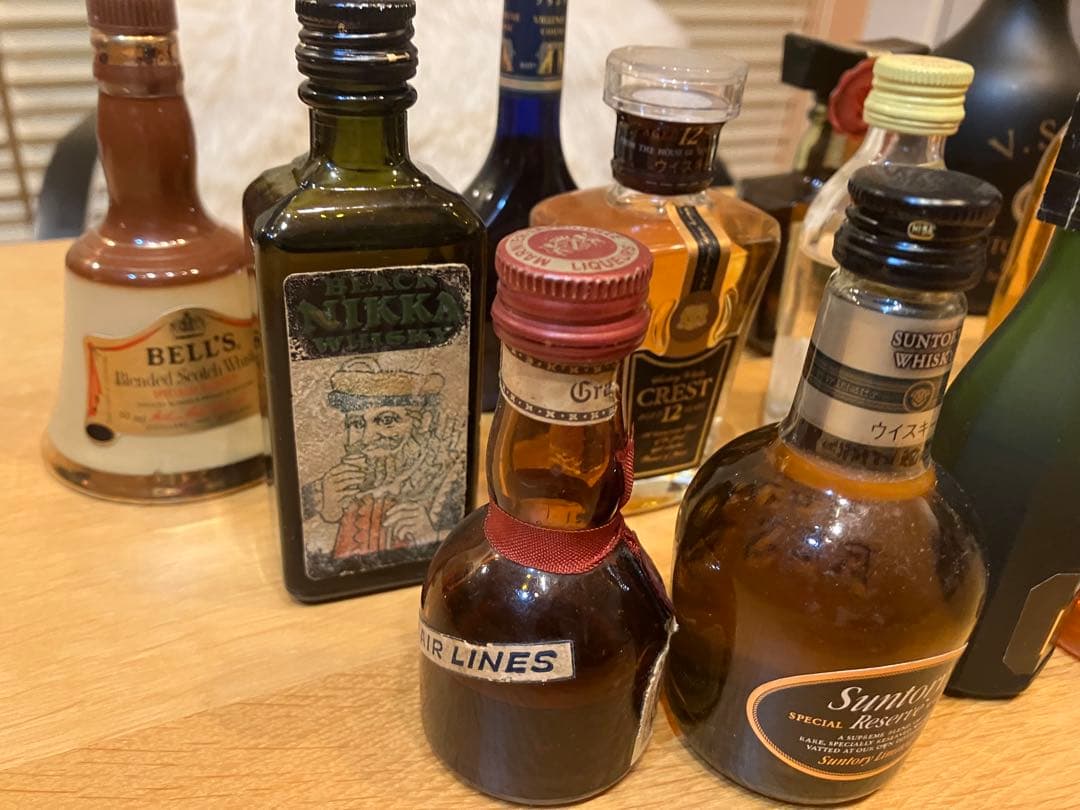 【16本セット・希少】お酒 ミニボトル まとめ売りライター付　ミニチュア