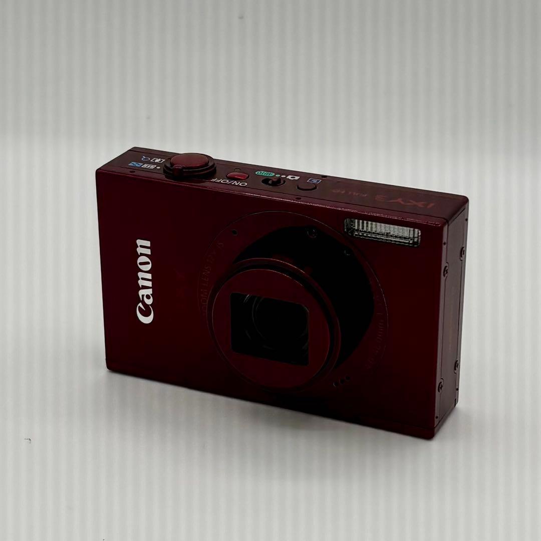 【未使用に近い】Canon IXY3 PC1736デジタルカメラ レッド 箱付