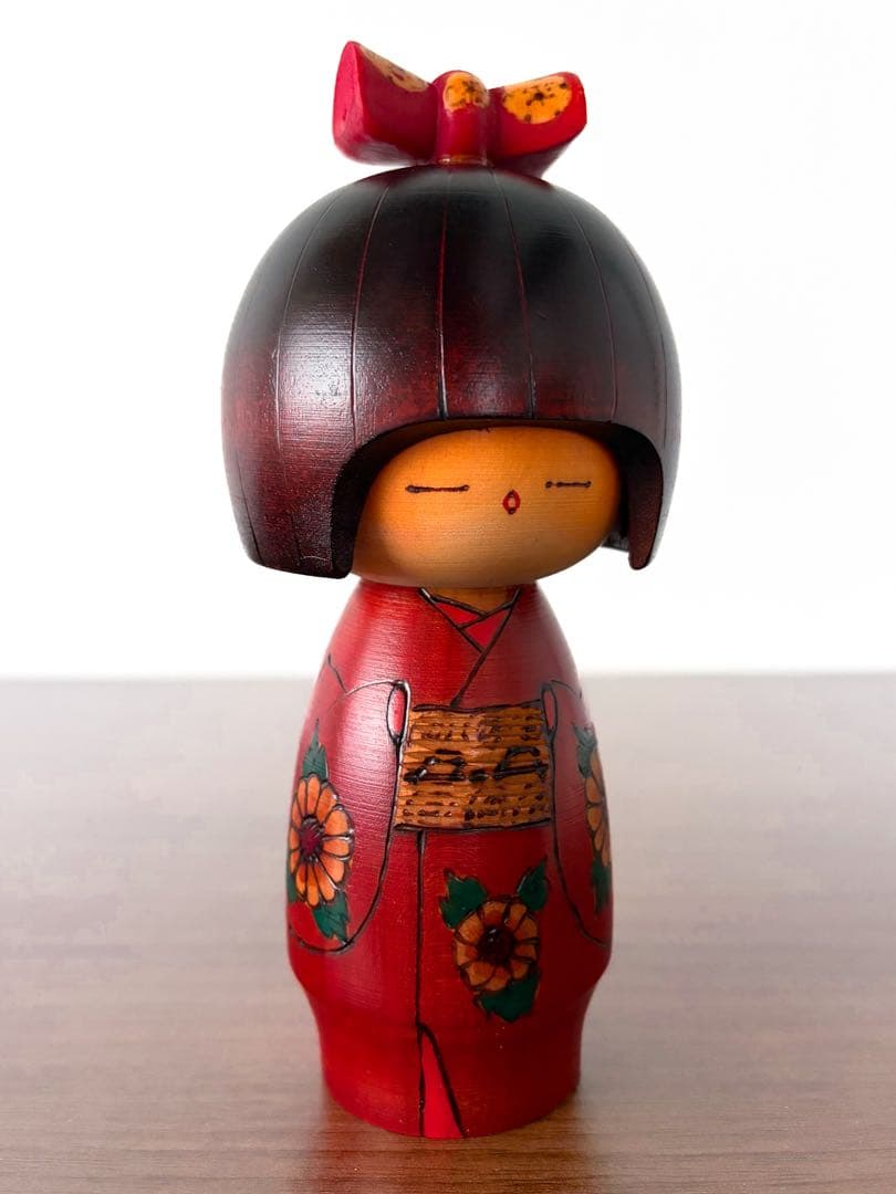 山岸 政好 創作 こけし kokeshi 人形 レトロ 可愛い 郷土玩具