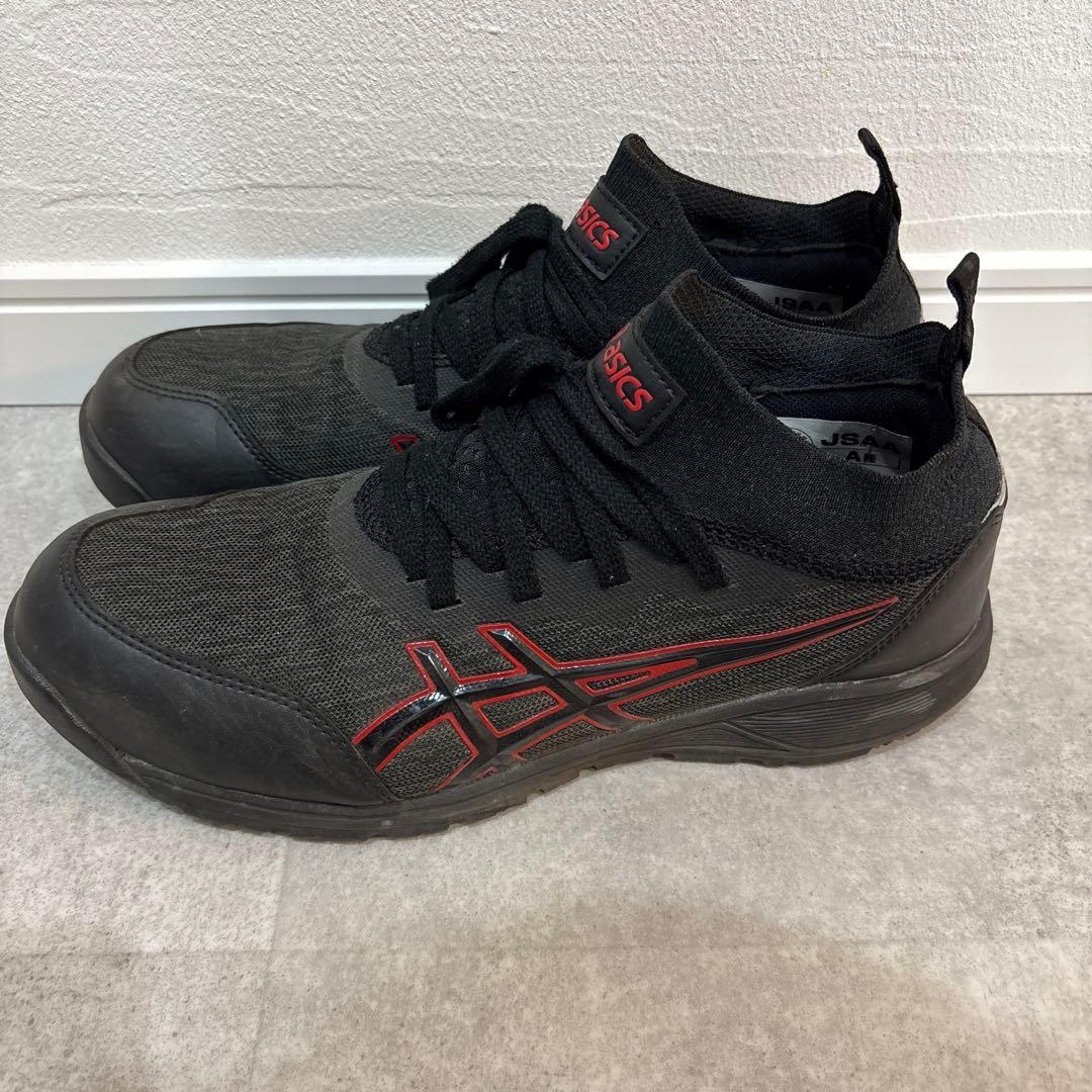 ASICS 安全靴 ハイカット ブラック/グレー