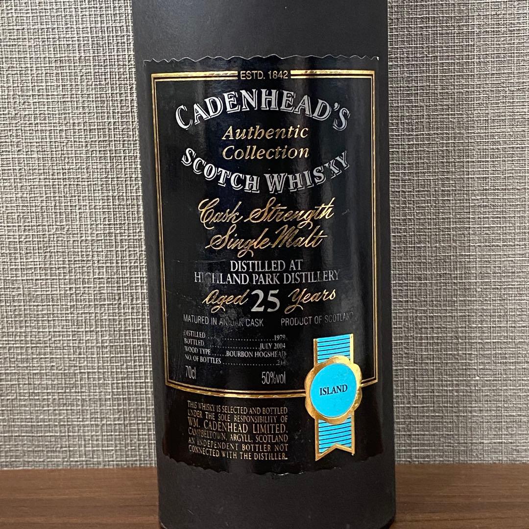 【未開栓】Cadenhead's25年オーセンティックコレクション700ml