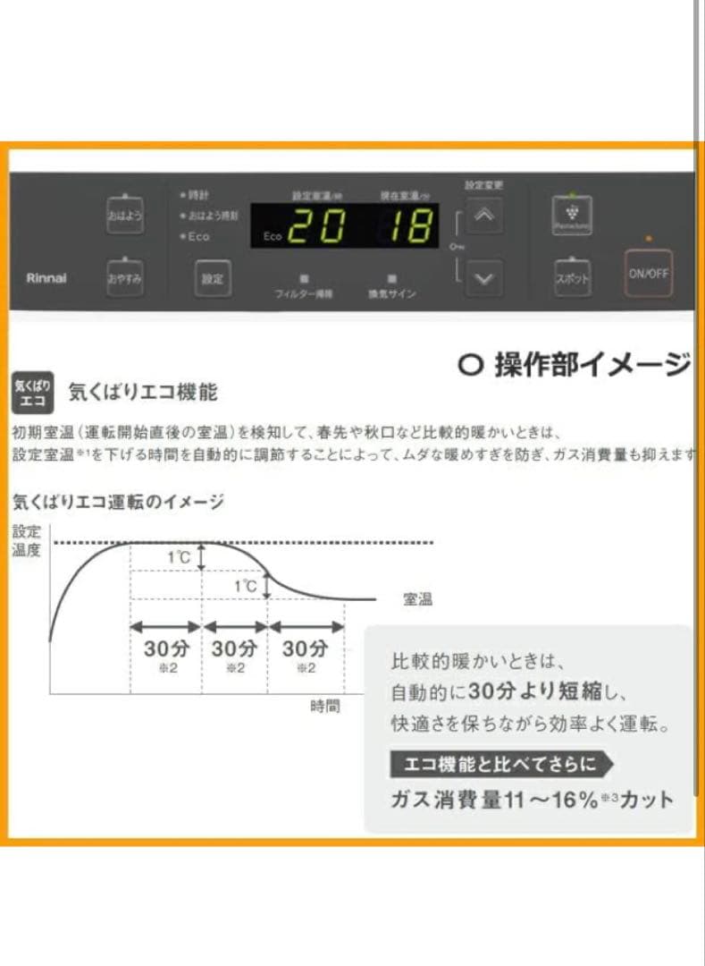 リンナイ ガスファンヒーター