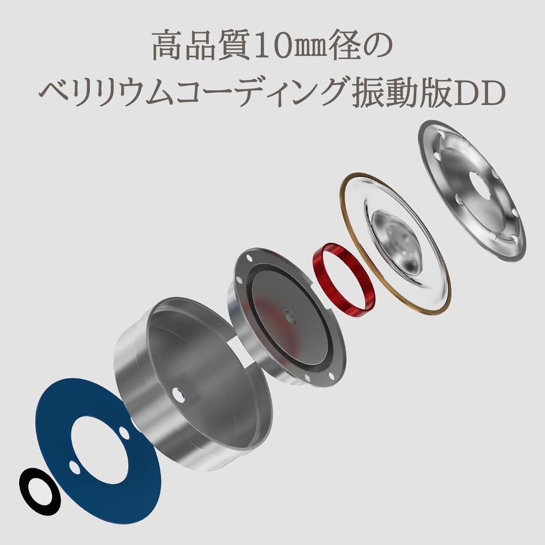 LETSHUOER Cadenza4 有線イヤホン 中華イヤホン リケーブル可能
