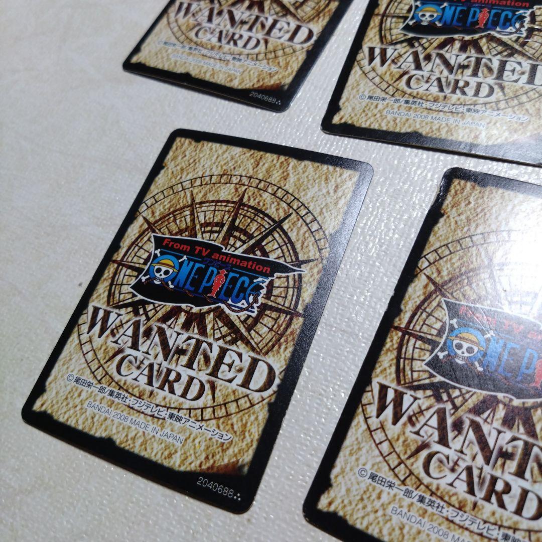 ワンピース　ウォンテッドカード WANTED CARD ナミ、ルフィなど５枚