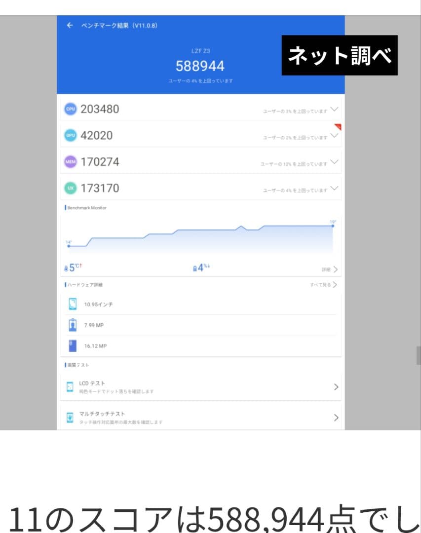 LZT Android 15タブレット 11インチHelio G99 ZPad3