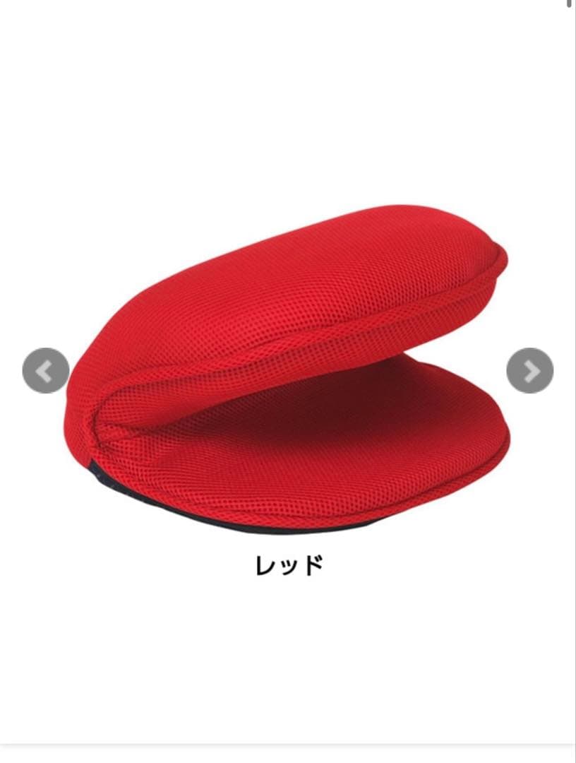 赤いメッシュ姿勢矯正クッション