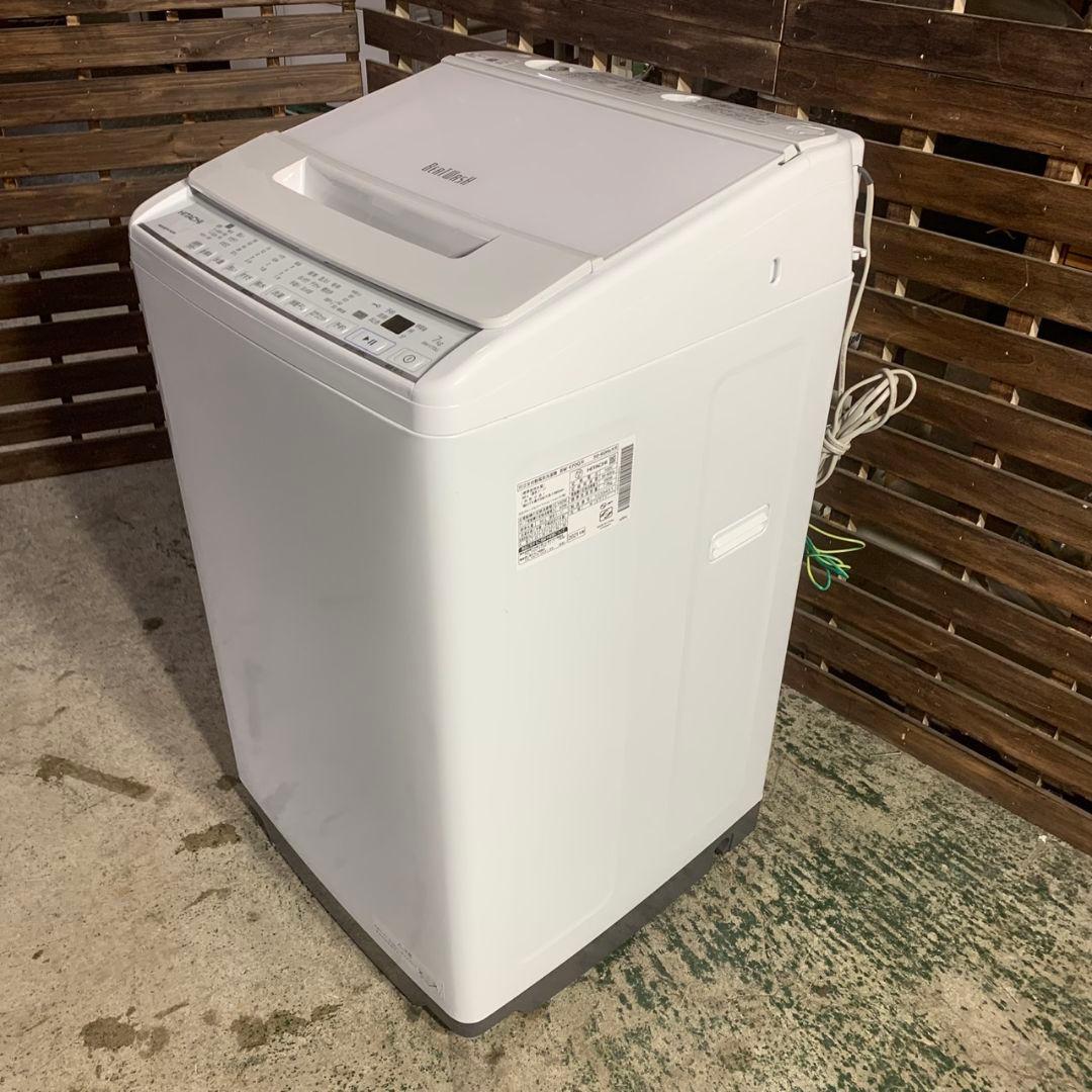 K124 日立 全自動洗濯機 2021年製 BW-V70G