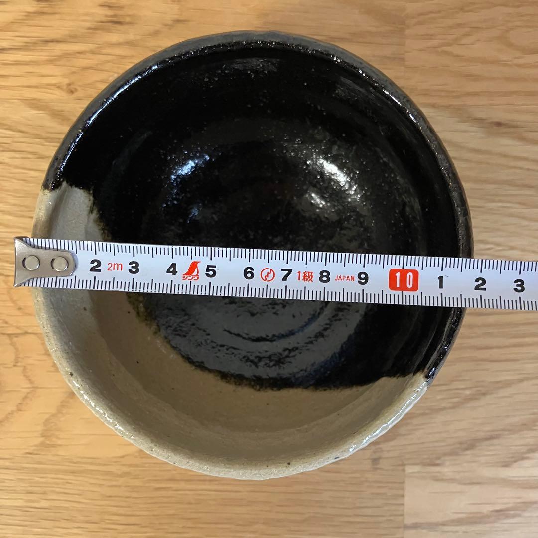 佐々木松楽　黒楽抹茶碗　富士