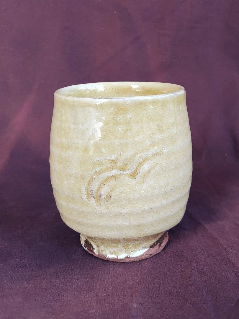 灰釉湯呑 (浅野 陽）未使用 新品同様