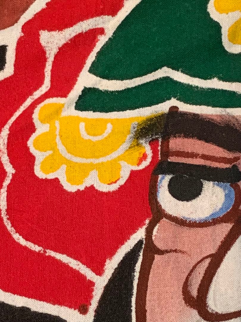 k*i様 【値下げ】節句　幟旗　筒描　武者絵　7m超　古裂