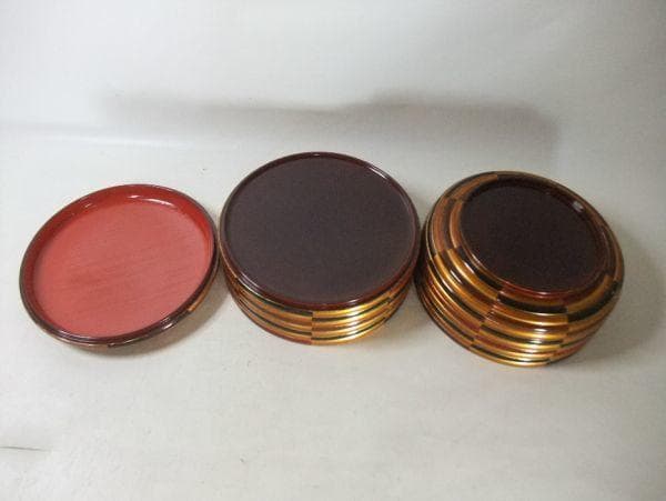 寄木写 丸重 二段 重箱 天然木 本漆器 逸品 共箱