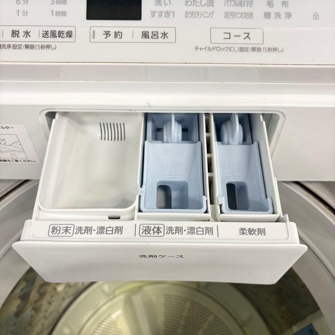 998 関東圏　パナソニック　洗濯機　8kg エコナビ　インバーター　動作保証付