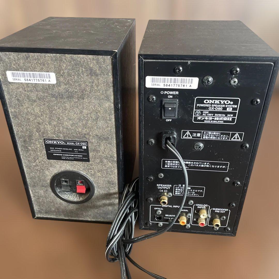 スピーカー・ウーファー ONKYO POWERD SPEAKER SYSTEM GX-D90
