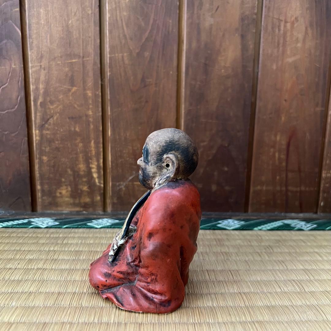 陶器製 達磨　ダルマの置物
