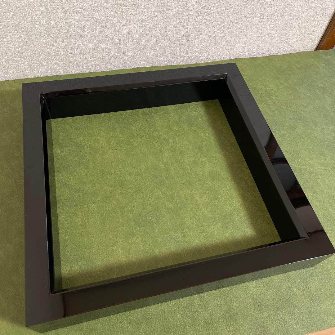 茶道具　爐縁　炉縁　輪島塗　克己作　共箱