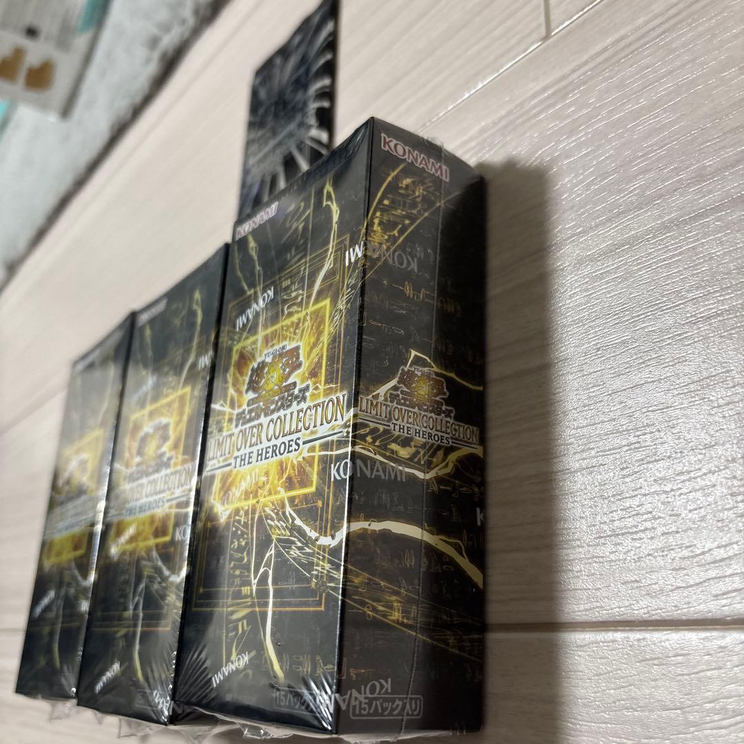 遊戯王リミットオーバーコレクション　ヒーローズ　3BOXシュリンク付　プロモ付